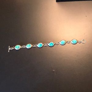 925 silver abalone shell bracelet from Mexico